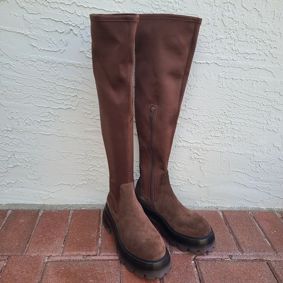 Jeffrey Campbell Brown Over the Knee Boots - Picture 3 of 9